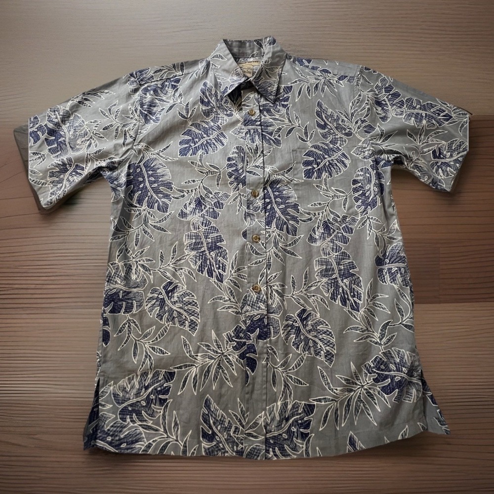 Cooke Street Hawaiian Shirt Reverse Print Mens Sm Made in Hawaii Cotton (060)